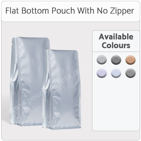 Flat Bottom Pouch No Zipper